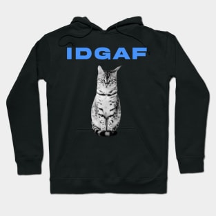 Cat idgaf Hoodie